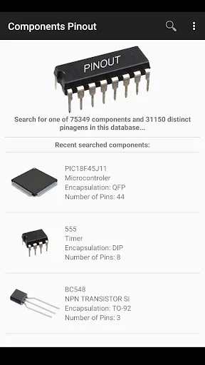 Electronic Component Pinouts screenshot 1