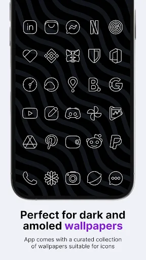Vera Outline White Icon Pack screenshot 2