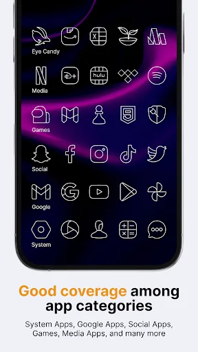 Vera Outline White Icon Pack screenshot 4