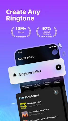 AudioSnap RingTones&ClipTone screenshot 1