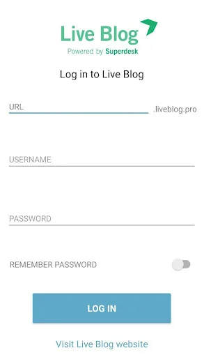 Live Blog Reporter screenshot 1