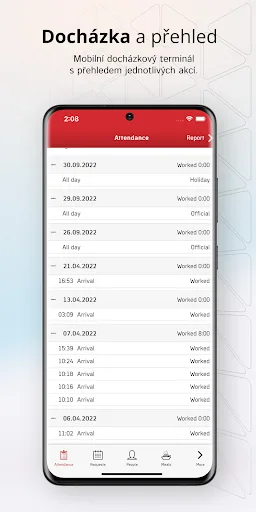 Mobile attendance Aktion screenshot 3
