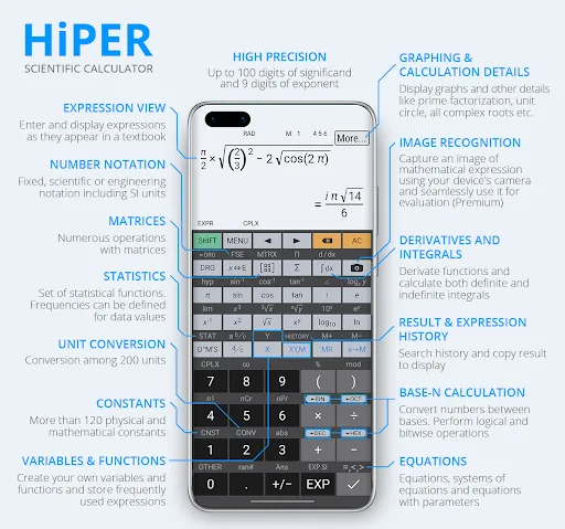 HiPER Scientific Calculator screenshot 1