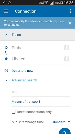 Czech Public Transport IDOS screenshot 1