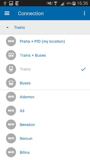 Czech Public Transport IDOS screenshot 3