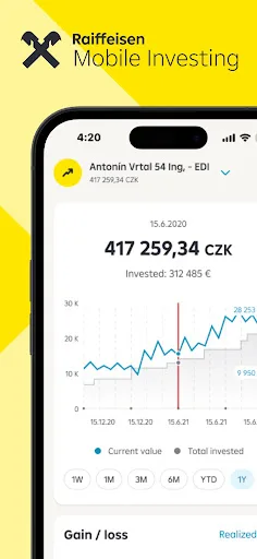 Raiffeisen mobile investing screenshot 1