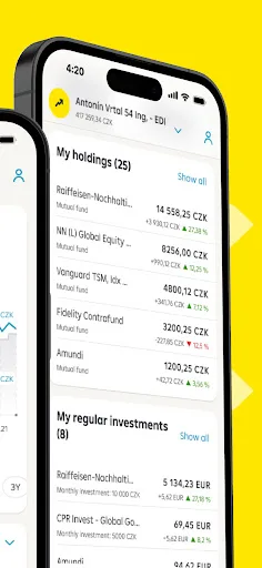 Raiffeisen mobile investing screenshot 2