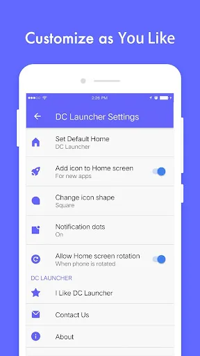 DC Launcher - Android Oreo Sty screenshot 5