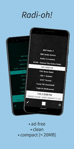 Radi-oh! - Simple radio player screenshot 1