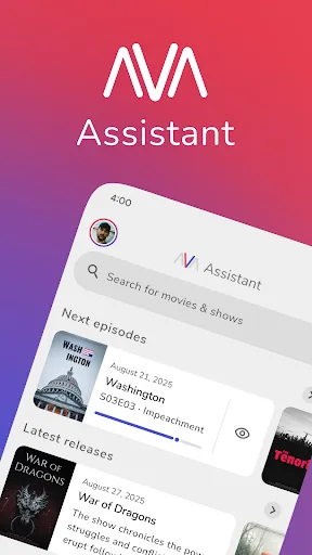 Ava Assistant - Movies & Shows screenshot 1