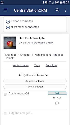 CentralStation CRM screenshot 2