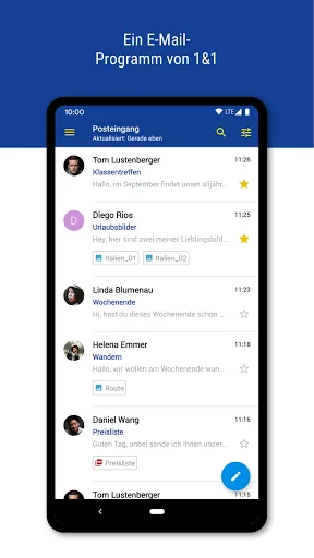1&1 Mail screenshot 1