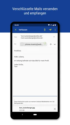 1&1 Mail screenshot 3