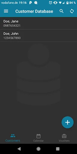 Customer Database screenshot 2