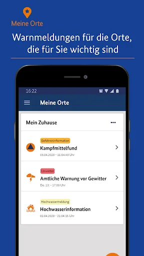NINA - Die Warn-App des BBK screenshot 1