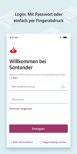 MySantander Banking screenshot 1