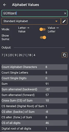 GC Wizard screenshot 4