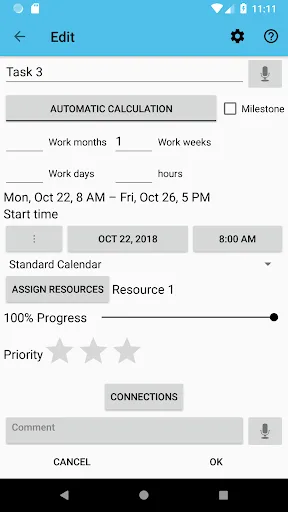 Project Schedule screenshot 3
