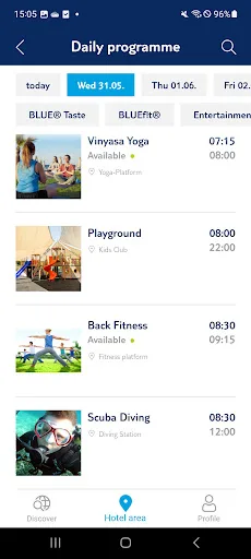 BLUE App screenshot 4