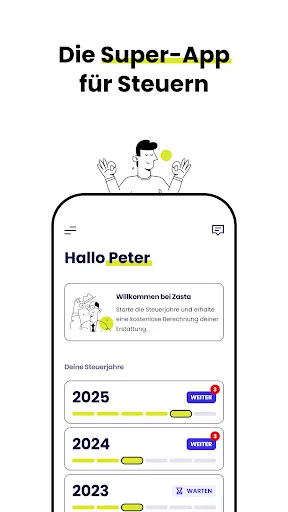 Zasta: Super-App für Steuern screenshot 3