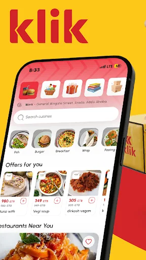 klik Delivery - Food, Shopping screenshot 1