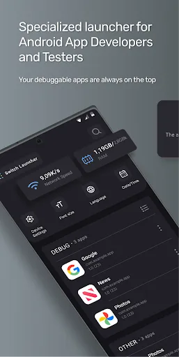 Android Developer Launcher screenshot 1
