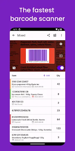 Barcodica - Barcode scanner screenshot 1