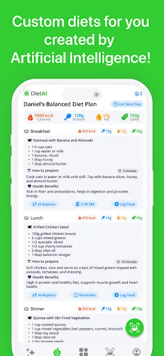 Calorie Counter・Planner・DietAI screenshot 3