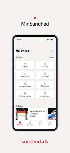 MinSundhed screenshot 1
