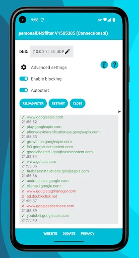 personalDNSfilter screenshot 1