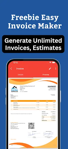 Invoice Maker Billing Estimate screenshot 1
