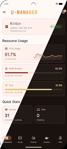 U-Manager - Unraid Manager screenshot 1