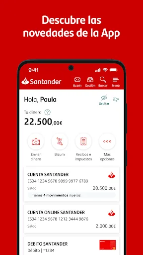 Santander screenshot 1