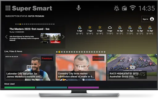 Super Smart TV Launcher LIVE screenshot 1