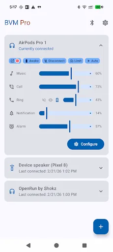 Bluetooth Volume Manager screenshot 1