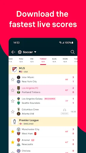 Flashscore: Scores & News screenshot 1