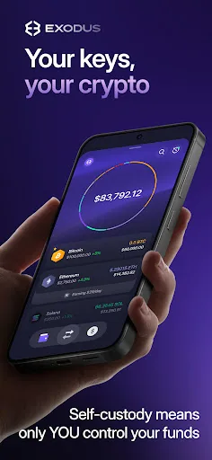 Exodus: Crypto Bitcoin Wallet screenshot 1