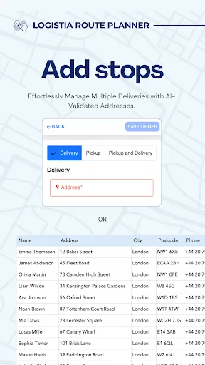 Logistia Route Planner screenshot 2