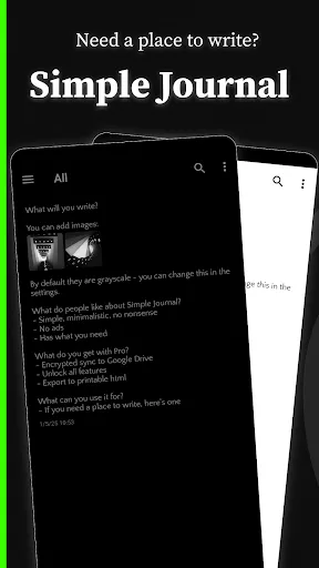 Simple Journal - Private Notes screenshot 1