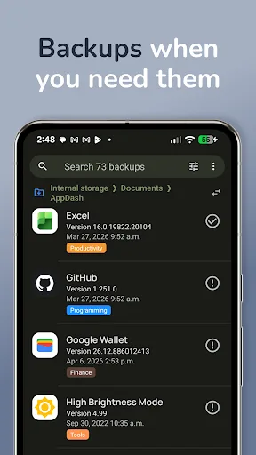 AppDash: App Manager & Backup screenshot 3