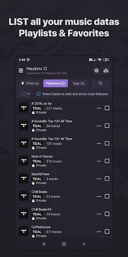 Soundiiz: playlists transfer screenshot 2