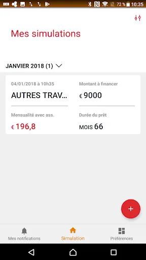 Simulateur Projexio screenshot 1