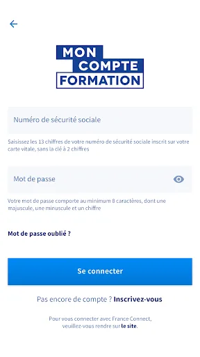 Mon compte formation screenshot 1