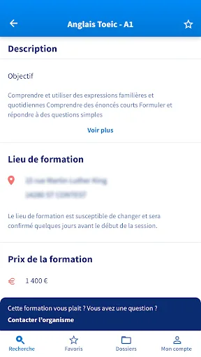 Mon compte formation screenshot 4