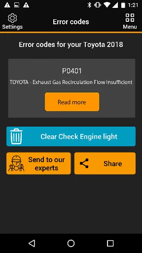 OBDclick Car Scanner OBD2 ELM screenshot 3