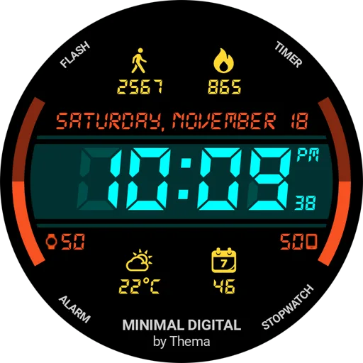 Minimal Digital Watch Face