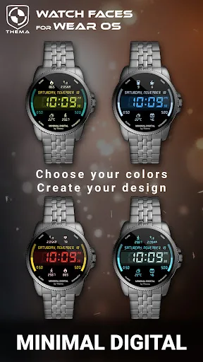 Minimal Digital Watch Face screenshot 2
