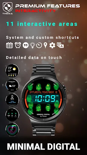 Minimal Digital Watch Face screenshot 3