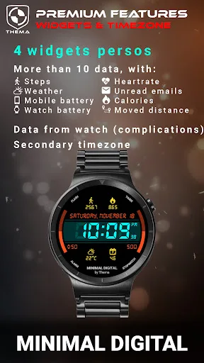 Minimal Digital Watch Face screenshot 4