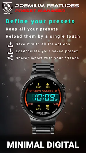 Minimal Digital Watch Face screenshot 5